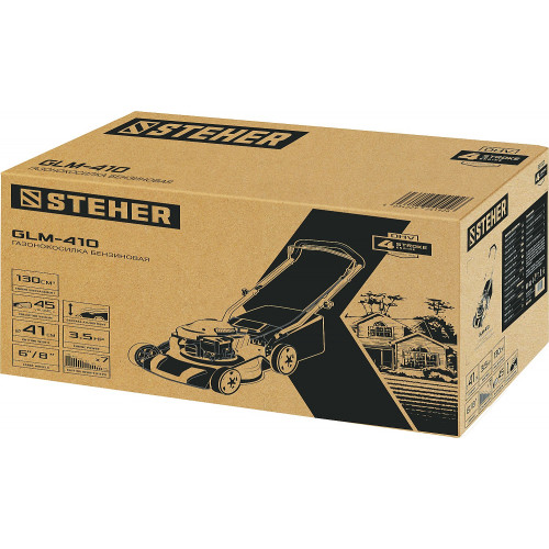 STEHER 410 мм 3.5 л.с. газонокосилка бензиновая