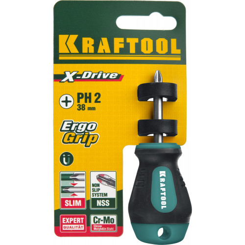 KRAFTOOL Х-Drive PH2x38 отвертка