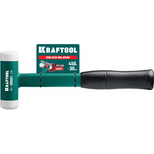 KRAFTOOL DEAD BLOW 450 г 30 мм безинерционный молоток с бойками из полиамида