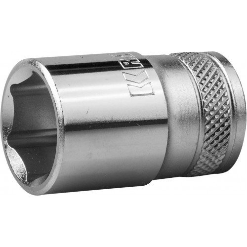 Торцовая головка KRAFTOOL ″INDUSTRIE QUALITAT″, Cr-V, FLANK, хромосатинированная, 1/2″, 17 мм