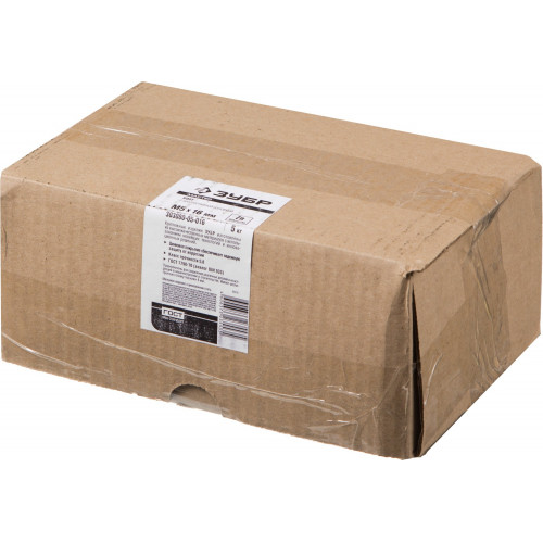 Болт ГОСТ 7798-70, M5 x 16 мм, 5 кг, кл. пр. 5.8, оцинкованный, ЗУБР