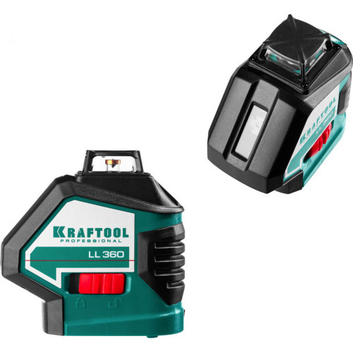 KRAFTOOL LL360 нивелир лазерный, 2х360° , 20м/70м, IP54, точн. +/-0,2 мм/м, в коробке