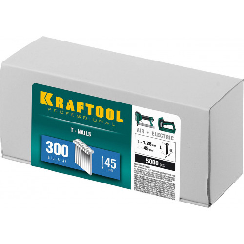 KRAFTOOL 45 мм гвозди для нейлера тип 300, 5000 шт