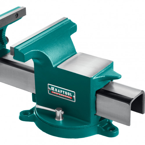 KRAFTOOL STEEL, 250 мм, стальные слесарные тиски