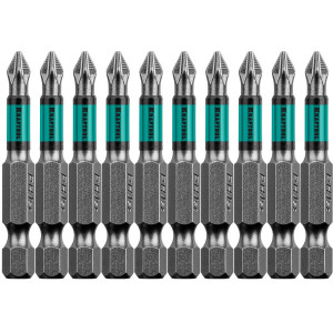 Optimum Line Биты, PH1, 50 мм, тип хвостовика E 1/4″, 10 шт в блистере, KRAFTOOL
