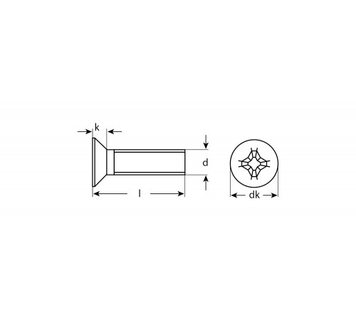 Винт DIN 965, M5 x 30 мм, 5 кг, кл. пр. 4.8, оцинкованный, ЗУБР