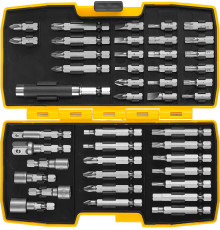 Набор STAYER ″PROFI″: Биты многофункциональные CR-MO, головок и адаптеров в ударопрочном компактном боксе, 44 предмета