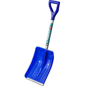 Автомобильная Снеговая лопата СИБИН АВТО-28 280 мм пластиковая с алюминиевой планкой алюминиевый черенок V-ручка