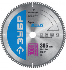 ЗУБР Мультирез 305 x 30мм 100Т, диск пильный по алюминию