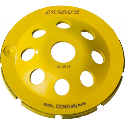 Однорядная алмазная чашка STAYER Single d 115 мм