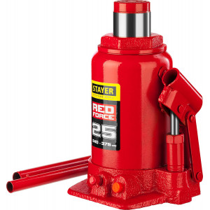STAYER RED FORCE 25т 240-375мм домкрат бутылочный гидравлический