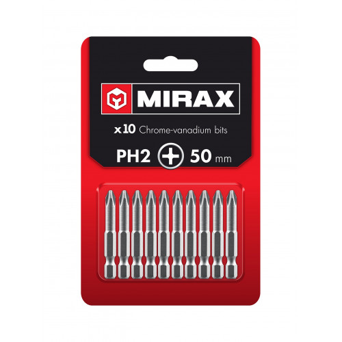 MIRAX PH2, 50 мм, 10 шт, биты (26271-2-50-10)