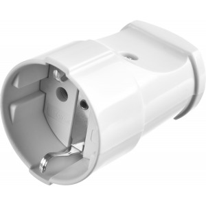 Розетка MAXElectro электрическая, 16А/220В, с заземлением, белая, STAYER