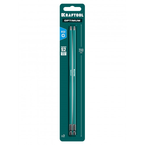 KRAFTOOL OPTIMUM PZ 2, 200 мм, 2 шт, биты (26124-2-200-2)