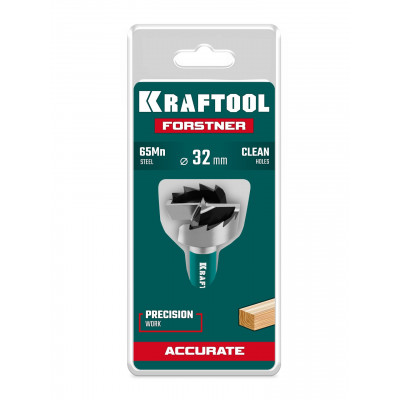 KRAFTOOL FORSTNER d 32 мм, cверло Форстнера (29950-32)