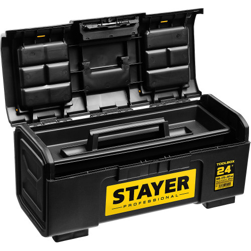 Ящик для инструмента ″TOOLBOX-24″ пластиковый, STAYER Professional