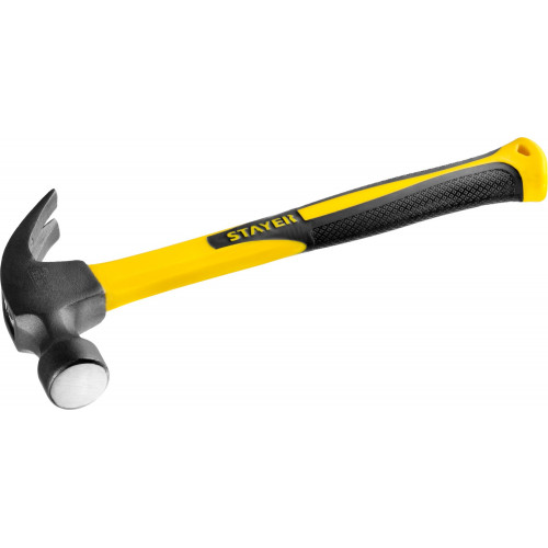 STAYER Fiberglass 680 г молоток-гвоздодёр столярный с фиберглассовой рукояткой