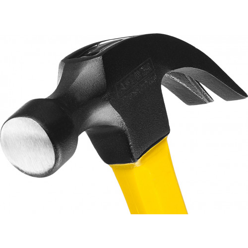 STAYER Fiberglass 680 г молоток-гвоздодёр столярный с фиберглассовой рукояткой
