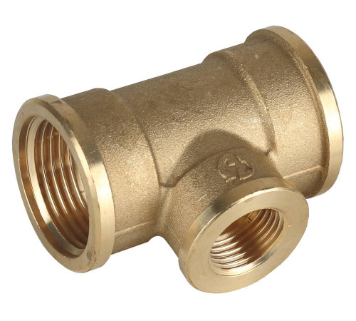 Тройник GENERAL FITTINGS переходной, латунь, г/г/г, 1″-1/2″-1″