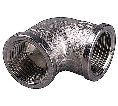 Уголок GENERAL FITTINGS никелированная латунь, г/г, 1/2″