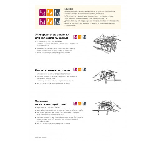 RAPID заклепка из алюминия d3.2 х 8 мм, 50 шт