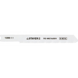 Полотна STAYER ″PROFI″, U118GF, для эл/лобзика, Bi-MetalI, по металлу (0,5-1,5мм), US-хвост., шаг 1,1мм, 50мм, 2шт