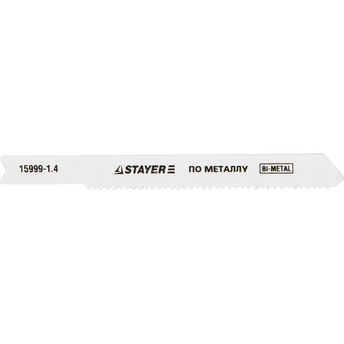 Полотна STAYER ″PROFI″, U118AF, для эл/лобзика, Bi-MetalI, по металлу (1,5-2мм), US-хвост., шаг 1,4мм, 50мм, 2шт