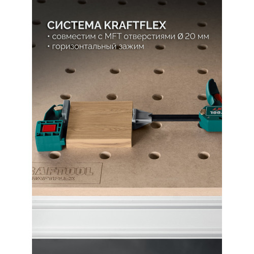 KRAFTOOL KRAFTFLEX X7 300, 300 х 85 мм, многофункциональная быстрозажимная струбцина (32777-300)