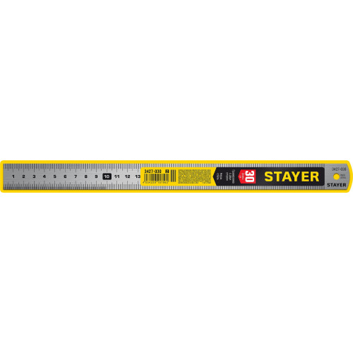 STAYER длина 0.3 м, нержавеющая линейка, Professional (3427-030)
