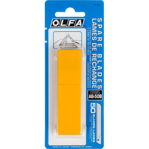 Лезвия OLFA сегментированные, 9х80х0,38мм, 13 сегментов, 50 шт