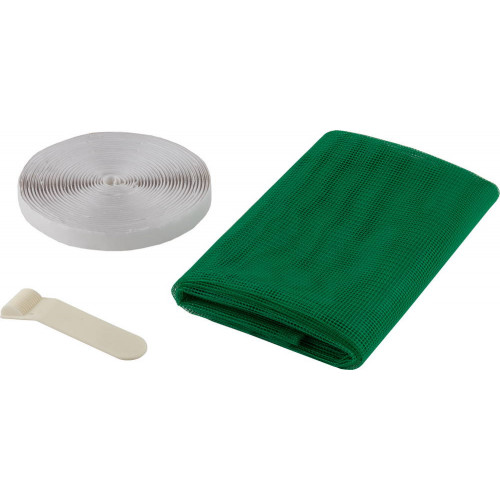 Сетка STAYER ″COMFORT″ противомоскитная для окна, с крепежной лентой, зеленая, ПЭТ, 1,1 х 1,3м