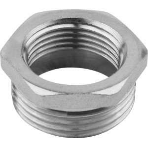 Футорка ЗУБР ″ЭКСПЕРТ″, никелированная латунь, 1″ х 3/4″