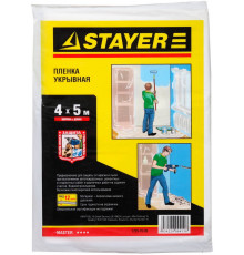 Пленка STAYER ″MASTER″ защитная укрывочная, HDPE, 12 мкм, 4 х 5 м