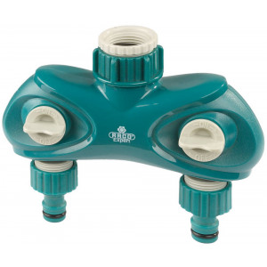 RACO ORIGINAL 3/4″ x 1″, ″LUXURY″, распределитель поливочный, с внутренней резьбой, двухканальный