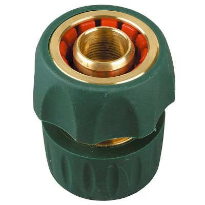 RACO ″PROFI-PLUS″ 3/4″, с автостопом, cоединитель быстросъемный для шланга, из латуни с TPR