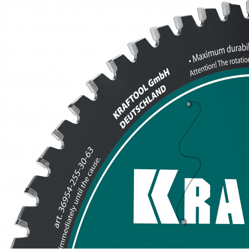 KRAFTOOL Metal Cut 255 х 30 мм, 63Т, диск пильный по металлу и стали (36954-255-30-63)