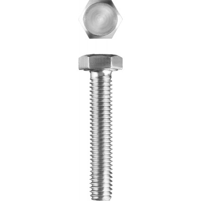 Болт ГОСТ 7798-70, M5 x 20 мм, 5 кг, кл. пр. 5.8, оцинкованный, ЗУБР