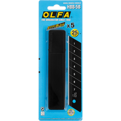 Лезвие OLFA ″EXCEL BLACK″ сегментированное, 5шт, 25х126х0,7мм