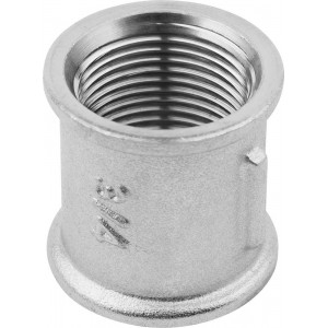 Муфта ЗУБР ″ЭКСПЕРТ″, никелированная латунь, 3/4″