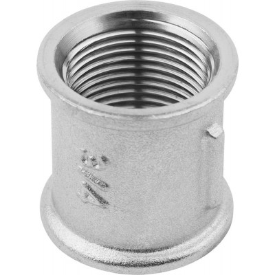 Муфта ЗУБР ″ЭКСПЕРТ″, никелированная латунь, 3/4″