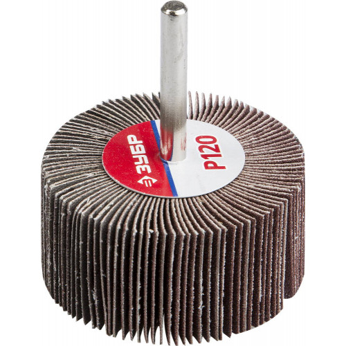 ЗУБР d 60x30 мм, P120, круг шлифовальный лепестковый