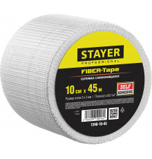 Серпянка самоклеящаяся FIBER-Tape, 10 см х 45м, STAYER Professional 1246-10-45