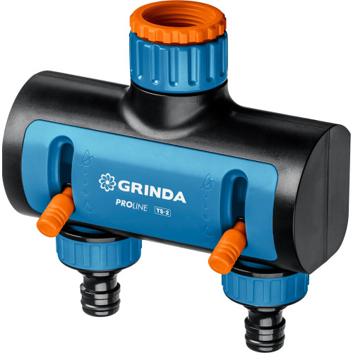 GRINDA PROLine TS-2, 3/4″-1″, распределитель двухканальный, поливочный, с внутренней резьбой