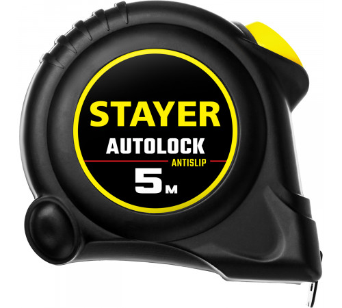 STAYER АutoLock 5м / 19мм рулетка с автостопом