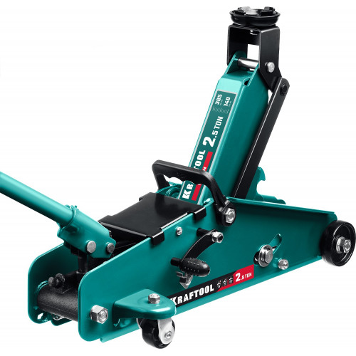 KRAFTOOL S-PIN 2.5т 140-385мм подкатной домкрат с увеличенным подъемом и фиксатором
