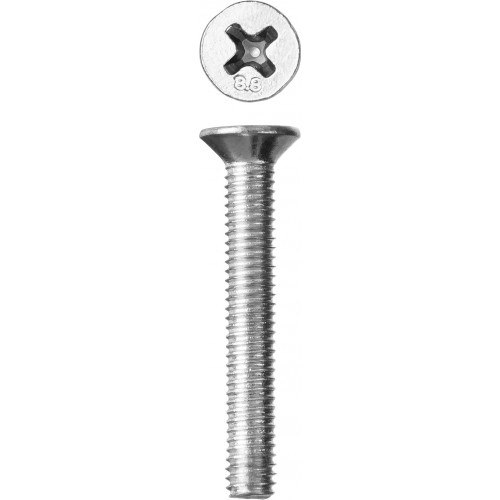 Винт DIN 965, M4x40 мм, 10 шт, кл. пр. 5.8, оцинкованный, ЗУБР