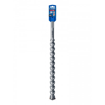 ЗУБР ПРОФИ-4Х 28x410/520 мм, SDS-max бур, ПРОФЕССИОНАЛ (29350-410-28)