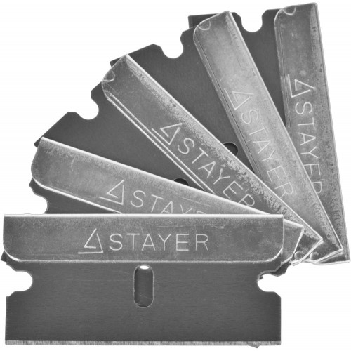 Лезвия STAYER ″MASTER″ сменные для скребков арт. 0853, 08533, 08535, тип Н01, 40мм, 5шт