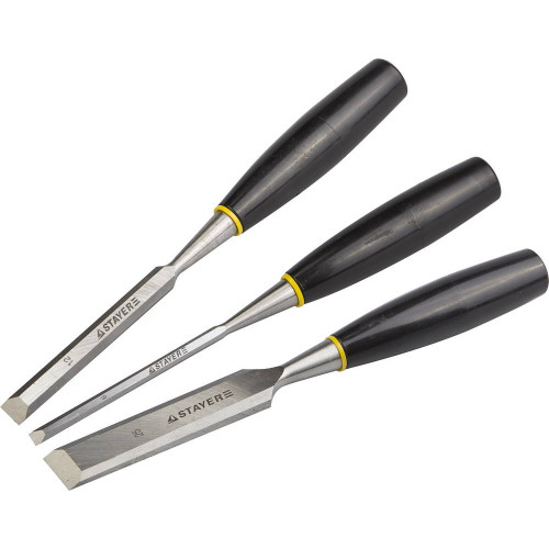 STAYER Max-Cut набор стамесок с пластмассовой рукояткой, 3шт