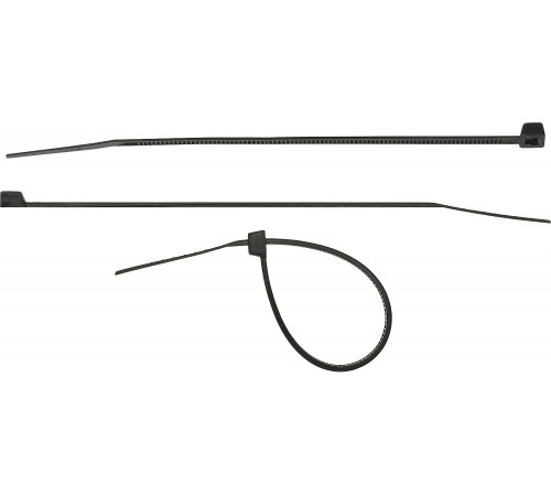 Хомуты-стяжки черные ХС-Ч, 2.5 х 160 мм, 100 шт, нейлоновые, СИБИН